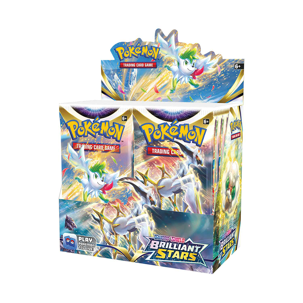 pokemon trading card game sword and shield brilliant stars POKEMON Sword & Shield Brilliant Stars Booster Box 36 Packs TCG Game of Cards