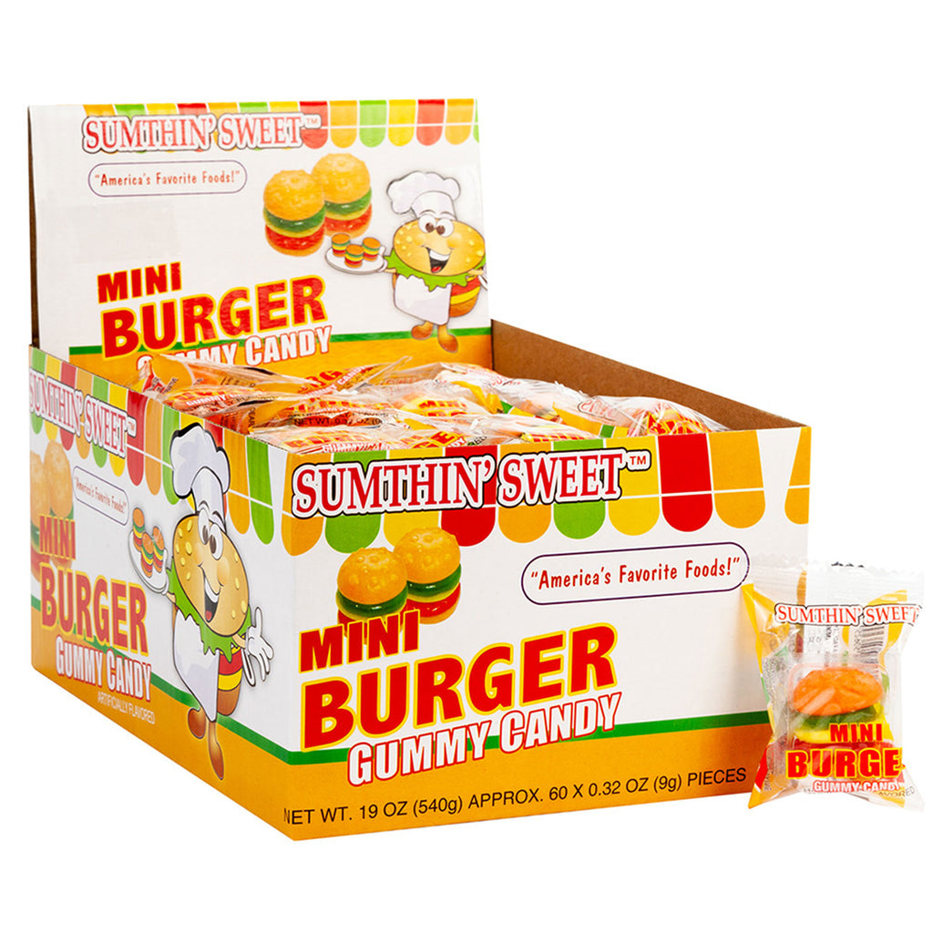 Mini Burger Gummy Candy - Pack of 5 (1.8oz) | Snyder's Candy