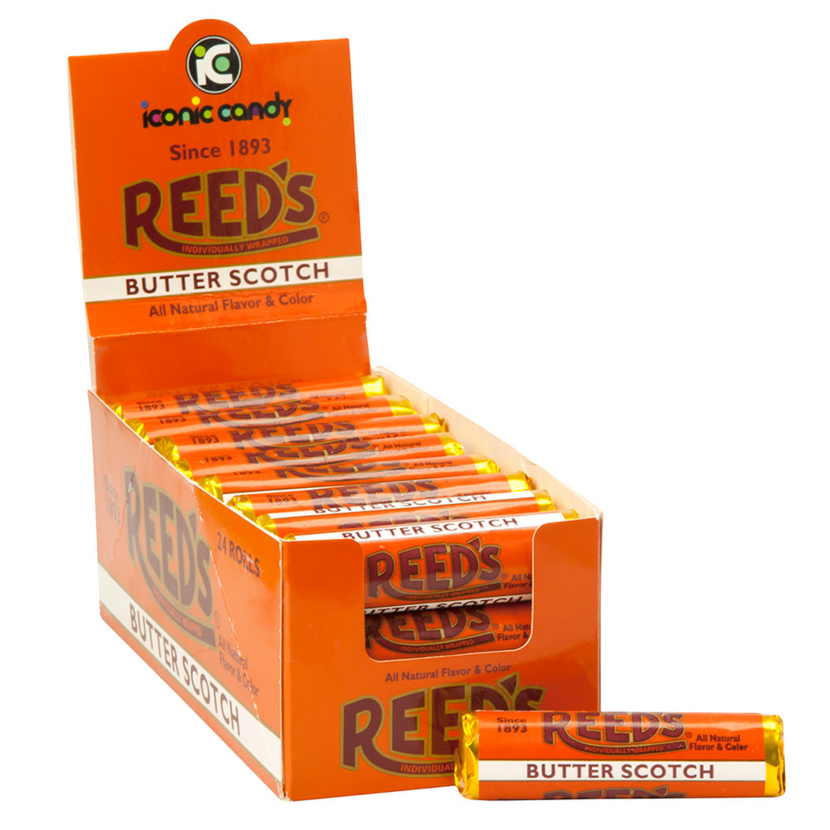 Reed's® Individually Wrapped - Butterscotch 1.01 oz. Rolls | Snyder's Candy